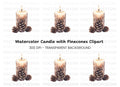 Pinecones Candle Clipart Bundle
