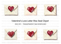 Love Letter Wax Seal Clipart Bundle