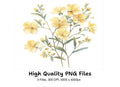 Yellow Flowers Clipart Bundle
