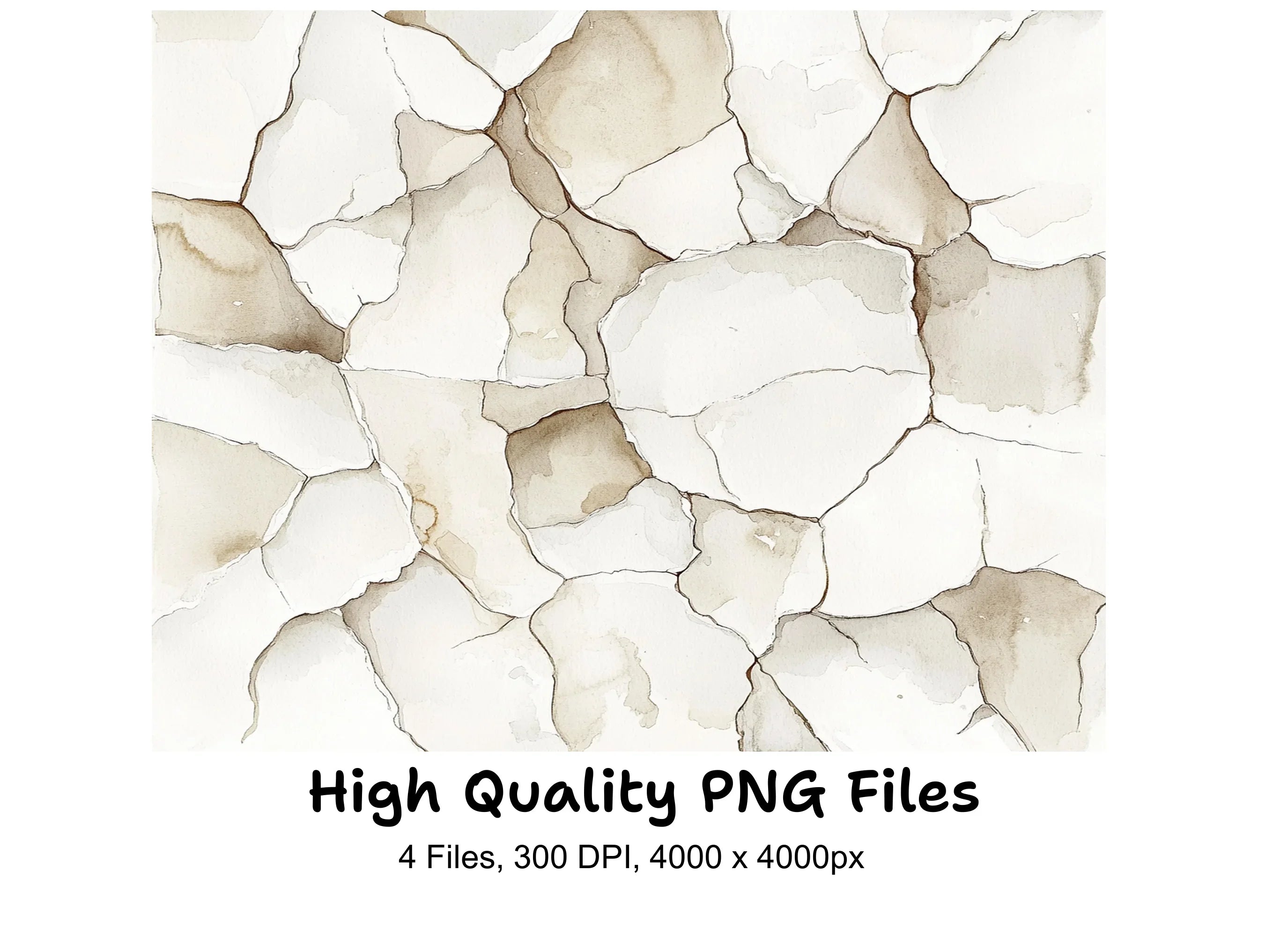 Abstract Cracked Surface Clipart Bundle