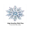 Winter Snowflake Clipart Bundle