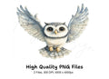 Cute Flying Owl Clipart Bundle