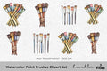 Paint Brushes Clipart Bundle