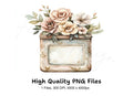 Vintage Floral Arrangement Clipart Bundle