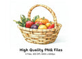 Harvest Baskets Clipart Bundle