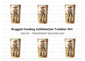 Cowboy Tumbler Clipart Bundle