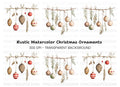 Christmas Ornaments Garland Clipart Bundle