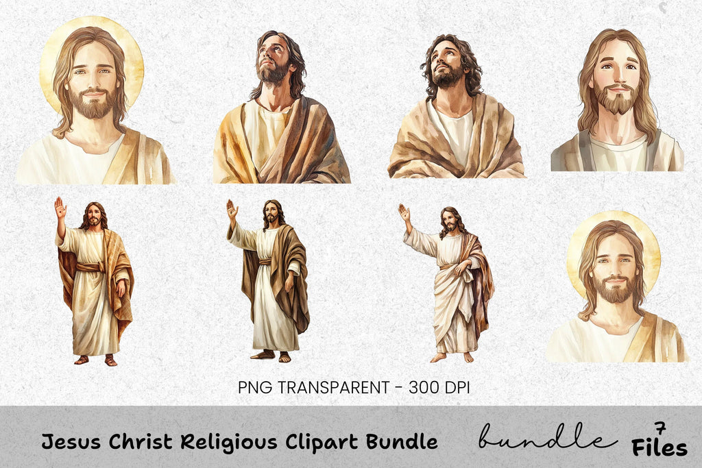Jesus Christ Religious Clipart Bundle