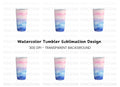 Pink and Blue Tumbler Clipart Bundle