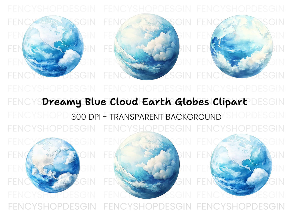 Earth Globes Clipart Bundle