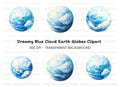 Earth Globes Clipart Bundle