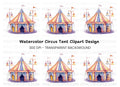 Circus Tent Clipart Bundle