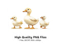 Cute Duck Family Clipart Bundle