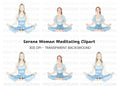 Yoga Women for Serenity Clipart Bundle