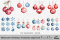 Christmas Ornaments Clipart Bundle