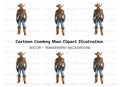 Rugged Cowboy Guns Clipart Bundle