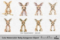 Cute Baby Kangaroo Clipart Bundle