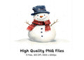 Festive Snowman Clipart Bundle