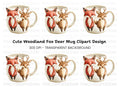 Cute Woodland Animals Clipart Bundle