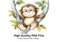 Adorable Monkey Clipart Bundle