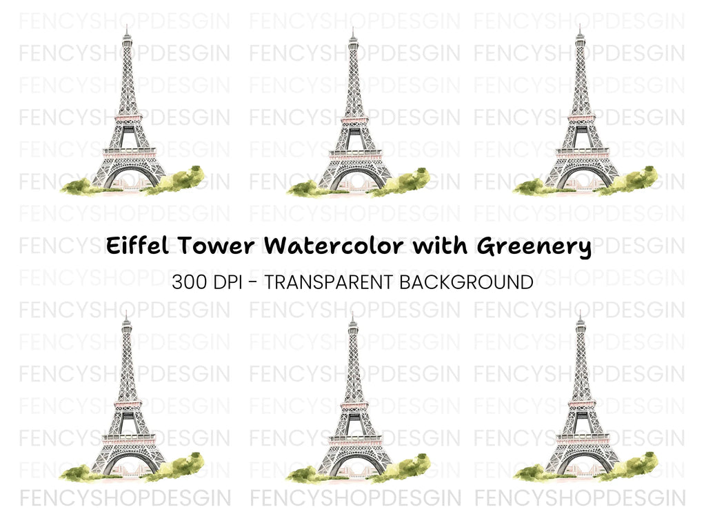 Eiffel Tower Clipart Bundle