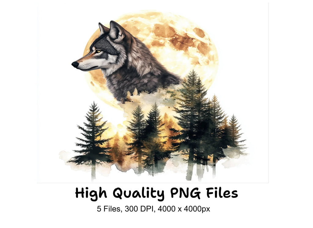 Wolf Clipart Bundle