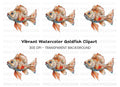 Vibrant Goldfish Clipart Bundle