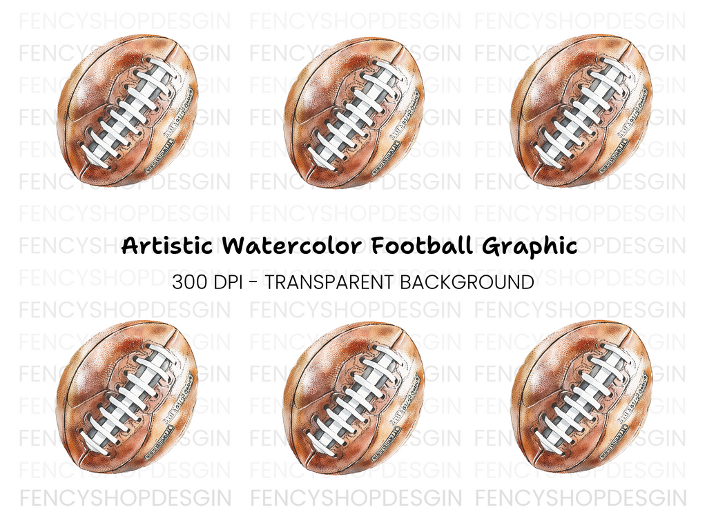 Vintage Football Sports Clipart Bundle