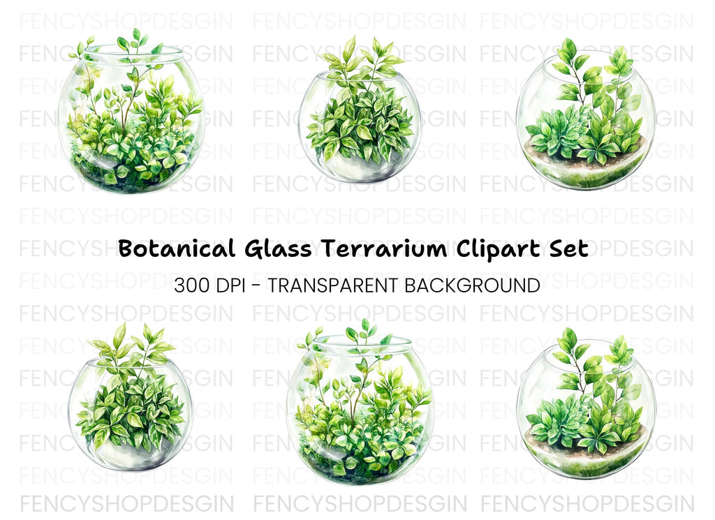 Terrarium Clipart Bundle