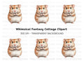 Cute Fluffy Hamster Clipart Bundle