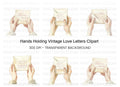Vintage Letters Clipart Bundle
