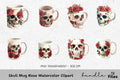 Skull Rose Clipart Bundle