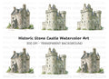 Historic Scottish Castles Clipart Bundle