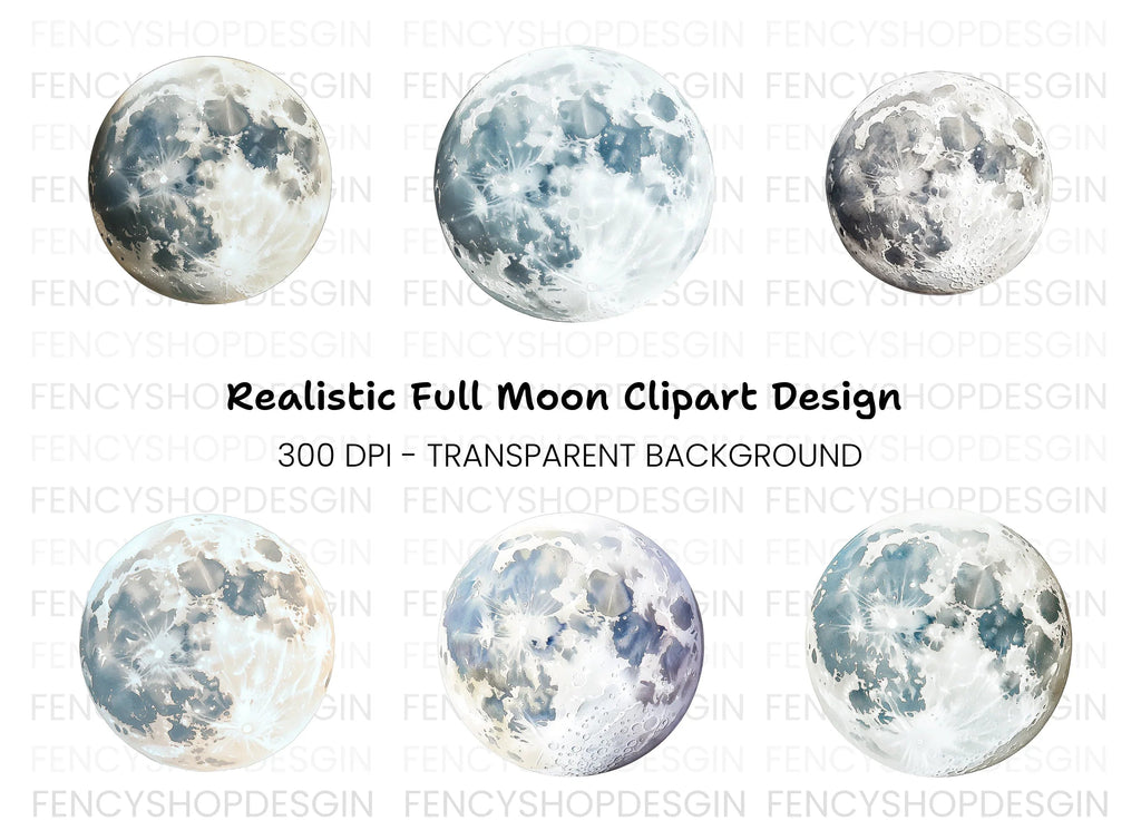 Moon Phases Clipart Bundle