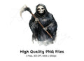 Grim Reaper Scythe Clipart Bundle