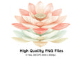 Elegant Lotus Flower Clipart Bundle