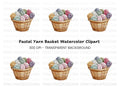Cozy Yarn Basket Clipart Bundle