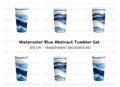 Blue Mountain Tumbler Clipart Bundle