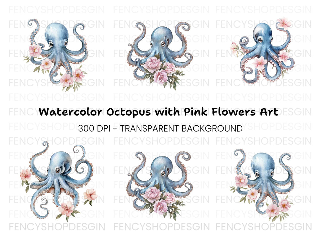 Octopus Clipart Bundle