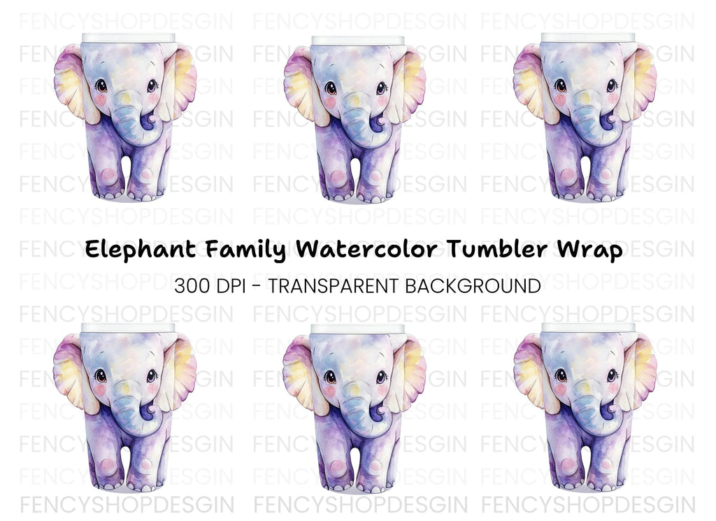 Sweet Elephant Clipart Bundle