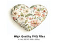 Elegant Botanical Heart Clipart Bundle