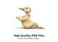 Cute Duckling Yoga Clipart Bundle