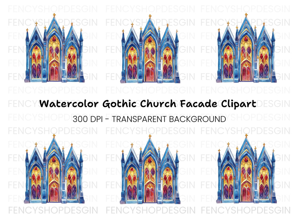 Gothic Church Clipart Bundle