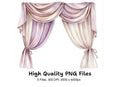 Elegant Curtain Clipart Bundle