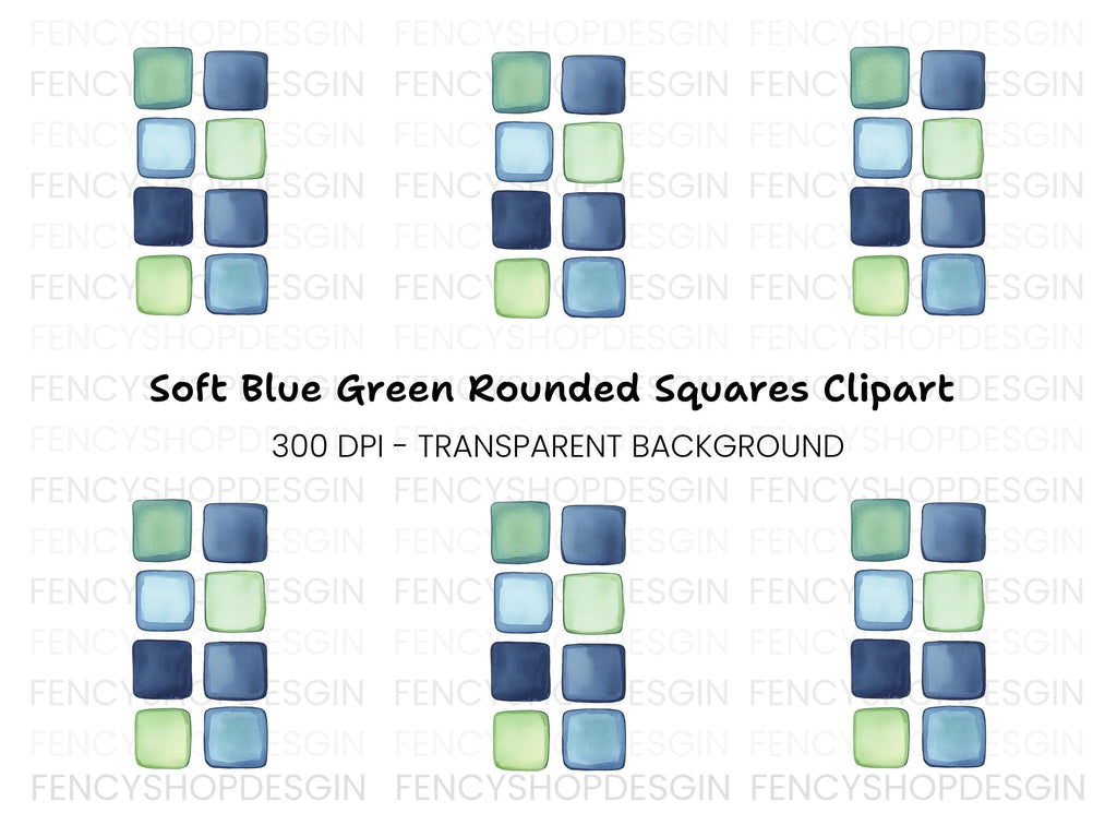 Square Swatches Clipart Bundle