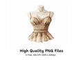 Vintage Mannequin Torso Clipart Bundle