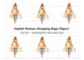 Women's Shopping Clipart Bundle