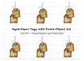 Rustic Hanging Tags Clipart Bundle