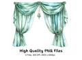 Elegant Curtain Clipart Bundle
