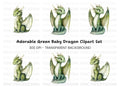 Green Dragon Clipart Bundle